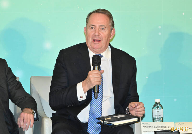 英國前國際貿易大臣福克斯（Liam Fox）直言，CPTPP本質上具有制衡中國的戰略功能，入會資格不應受到中國影響。（資料照）