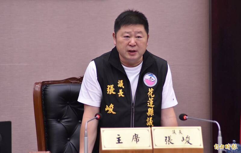 有意參選下屆縣長的花蓮縣議會議長張峻。（資料照）