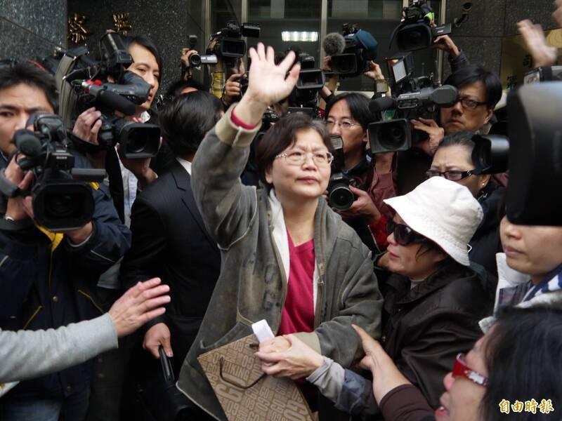 前交通部部長郭瑤琪因台北車站商場招商案被控收賄，遭判刑8年，2014年入獄服刑，郭瑤琪案在於削弱了司法的說服力。（資料照）