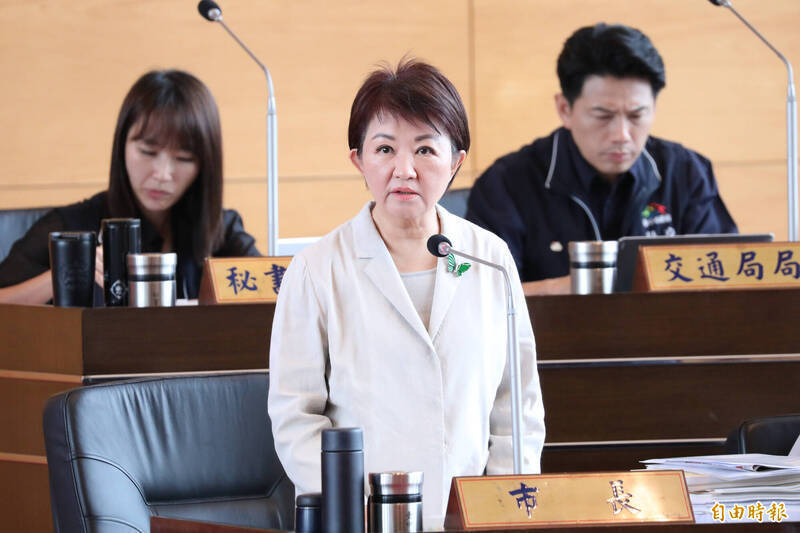 台中市長盧秀燕在議會接受質詢，暢談國政議題。（資料照）