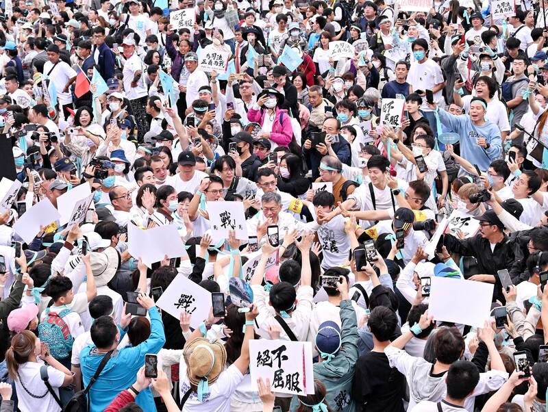民眾黨29日舉辦「戰！329上凱道討公道」，活動。（資料照）