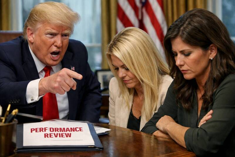 川普內閣裡最美的兩位閣員，相繼被請出場了！（取自貼文）