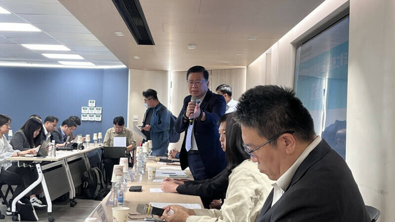 商總舉行記者會，針對被質疑遭中方施壓才出面對中國對台10大措施表態，商總許舒博駁斥表示不受任何一方施壓。（資料照）