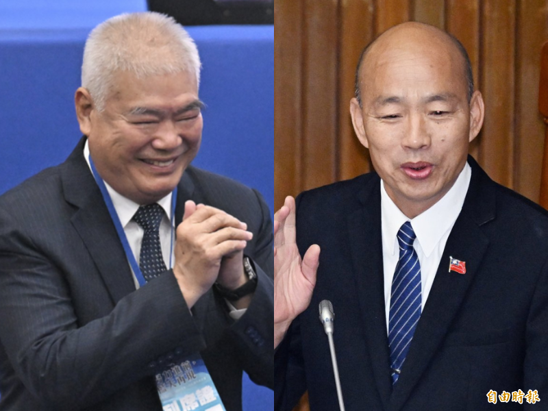 國民黨副主席季麟連（左）近日質疑立法院長韓國瑜（右）對軍購案態度跟黨中央不一致，揚言要開除其黨籍。（資料照，本報合成）
