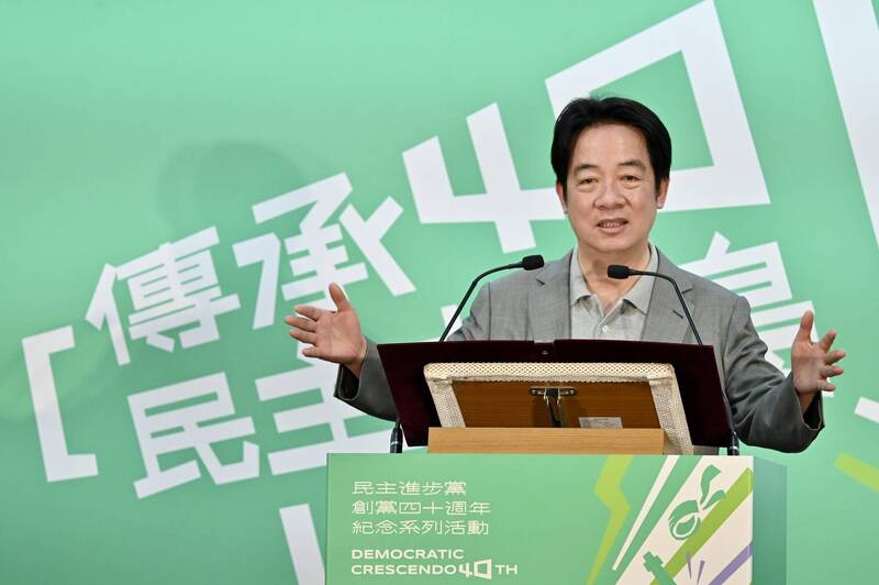 總統賴清德堅定表示「台灣人有權利走向世界」。（資料照）