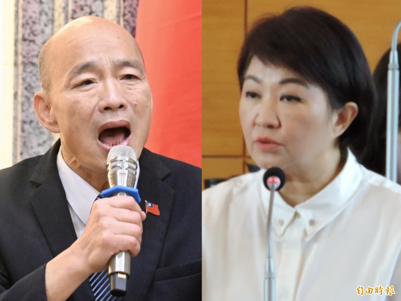 中共這種不在乎外界觀感的「特首指派模式」，不仅提早終結了藍營內部韓國瑜（左）、盧秀燕（右）等本土派的競逐懸念，更踩到了台灣選民的底線。（資料照，本報合成）