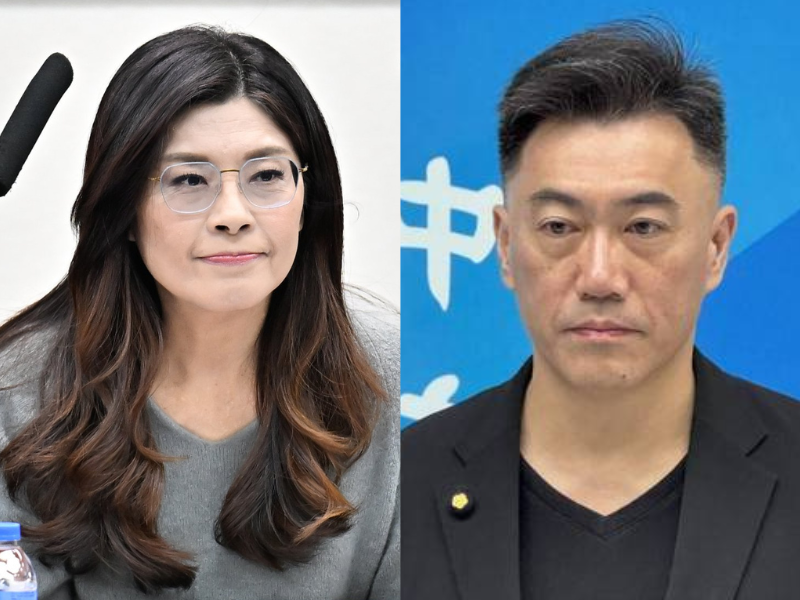 矢板明夫遇襲事件後，中共的統戰部門正死死盯著台灣，看著台灣政壇裡有誰願意配合演出。國民黨立院黨團書記長林沛祥的公開護航與主席鄭麗文的默不作聲，想必都在中共那裡加了不少分。（資料照，本報合成）