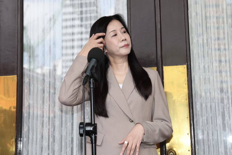 日前國民黨立委萬美玲被指控曾介入校園霸凌事件，逼走處理的老師，她駁一切都是子虛烏有。（中央社資料照）