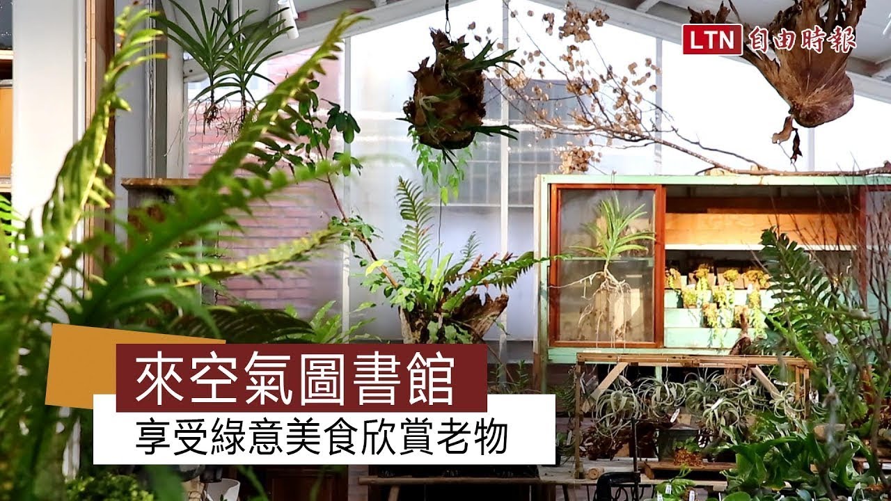 來空氣圖書館 享受綠意美食欣賞老物