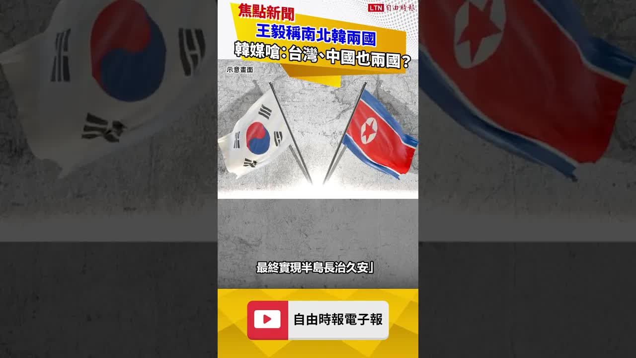 王毅稱南北韓是兩國 韓媒怒嗆：我們也可說台灣、中國是兩國
