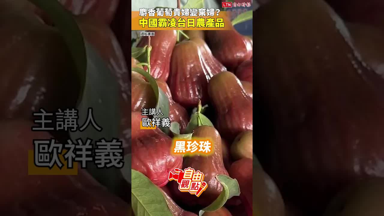 麝香葡萄貴婦變棄婦？ 中國霸凌台日農產品｜20261004自由觀點｜#shorts